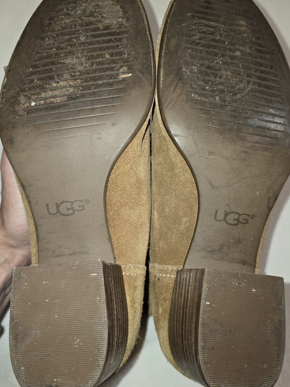 UGG Bandara Chestnut Suede Western Ankle Boots Size 8.5 Worn Once - Picture 7 of 9